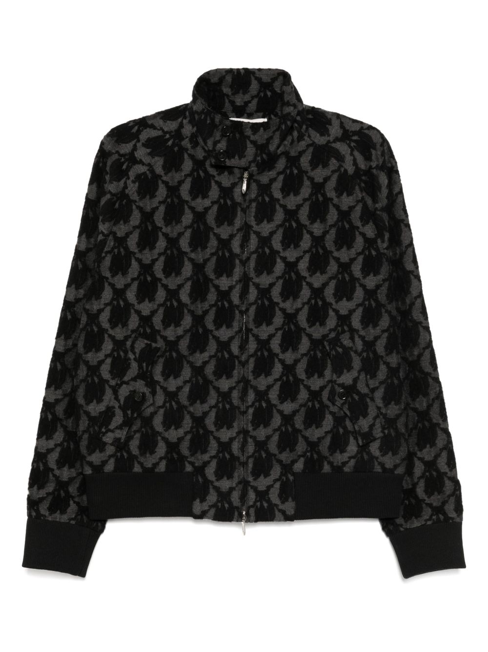 ジャケット・アウター MASU BAT JACQUARD DRIZZLER JACKET MASU | Bat Jacquard Drizzler jacket - ブラック | Realry