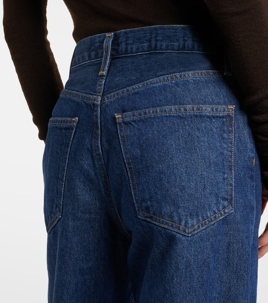 Dame high-rise wide-leg jeans