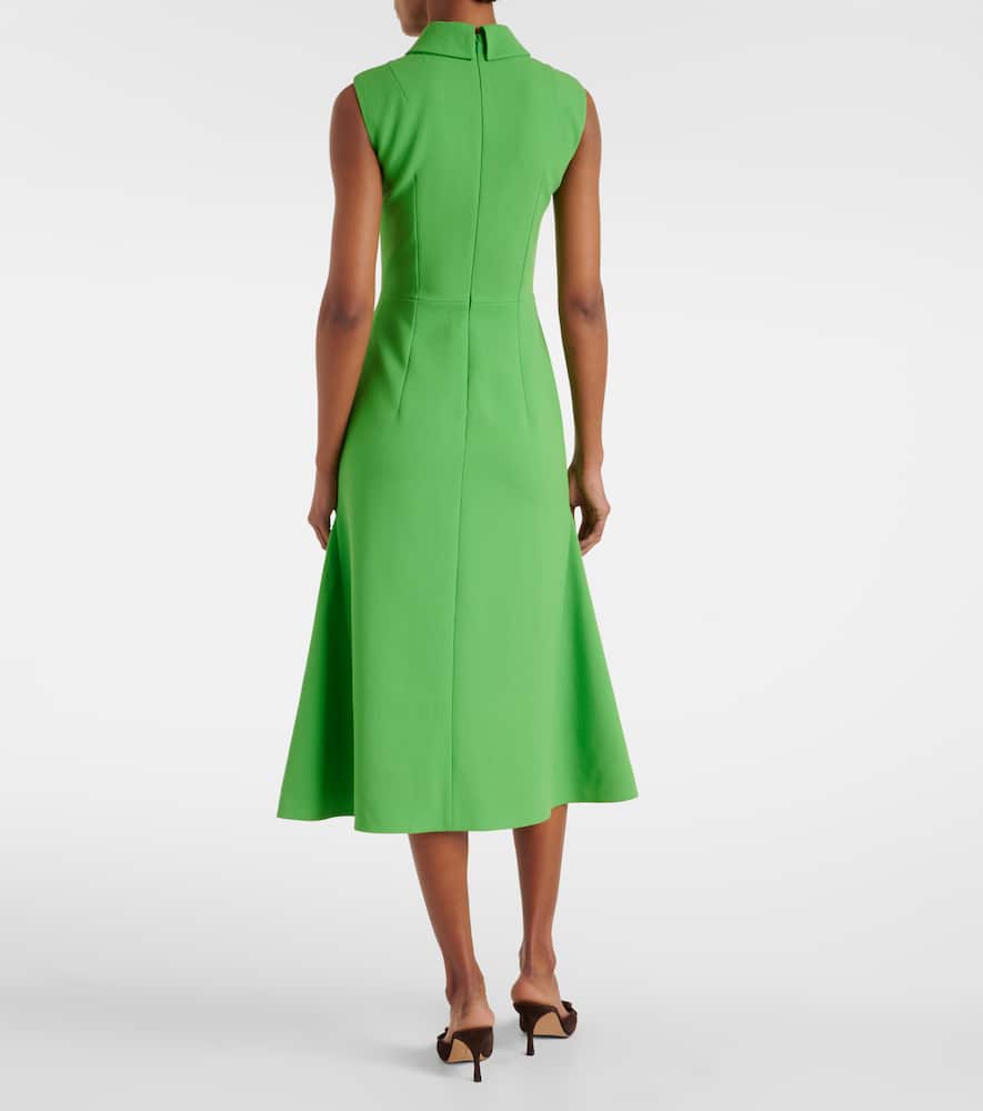 Leontine wool crêpe midi dress