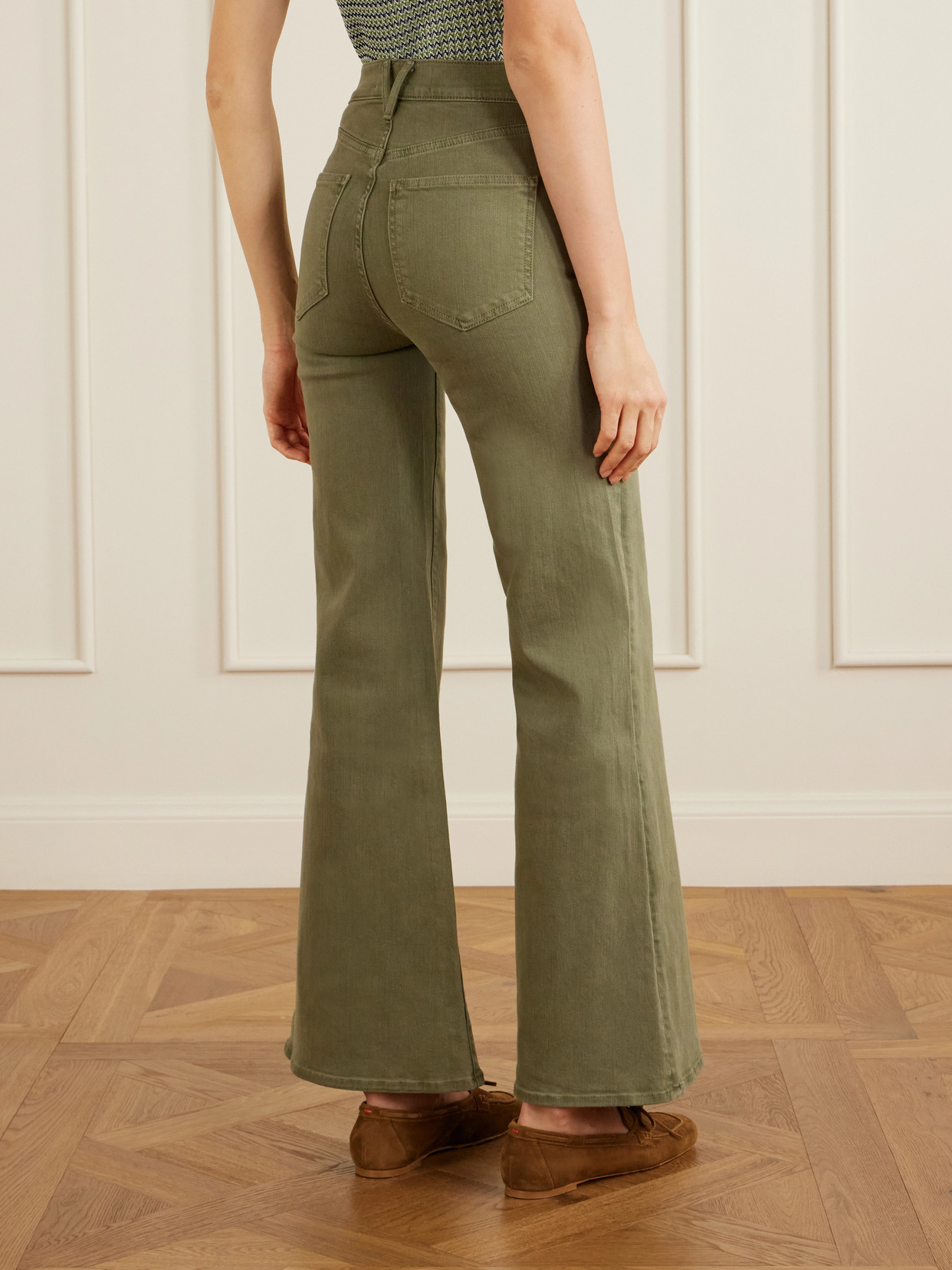 Joplin High-rise Flared Jeans - Green
