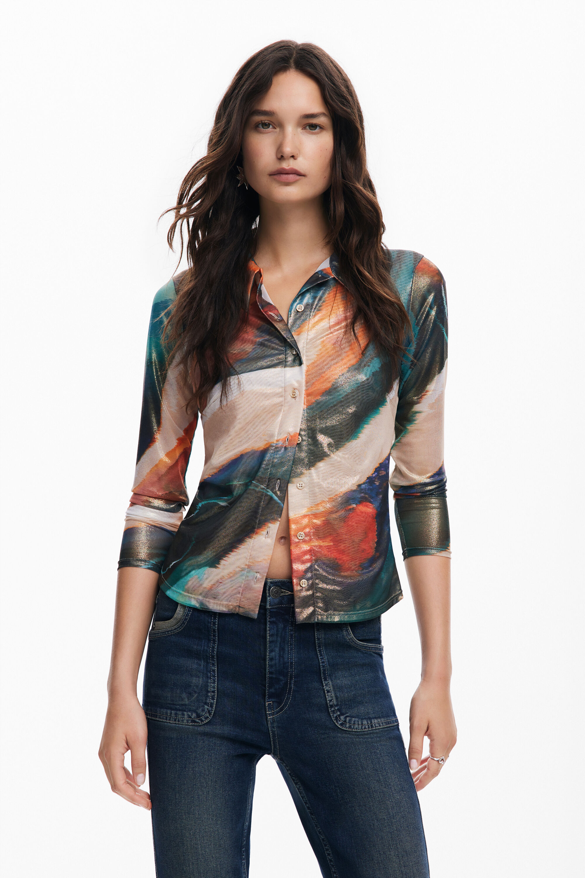 Multitone blouse