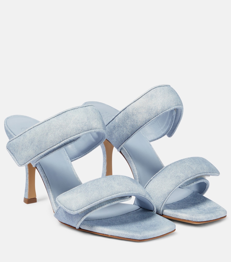 Gia Borghini Perni 03 Uni denim sandals