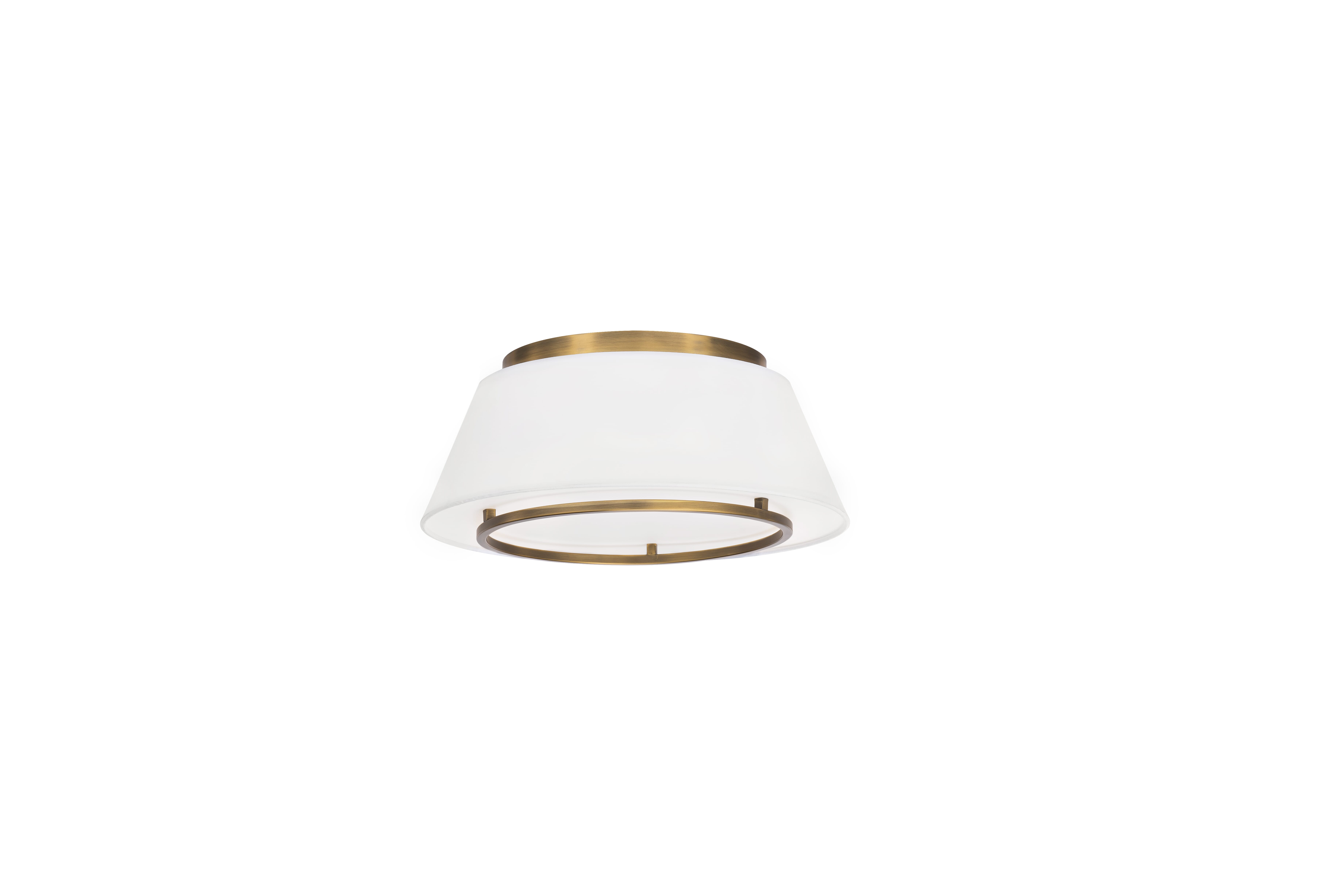 WAC Hailey 3000K Ceiling Light in Aged Brass - FM-53116-AB