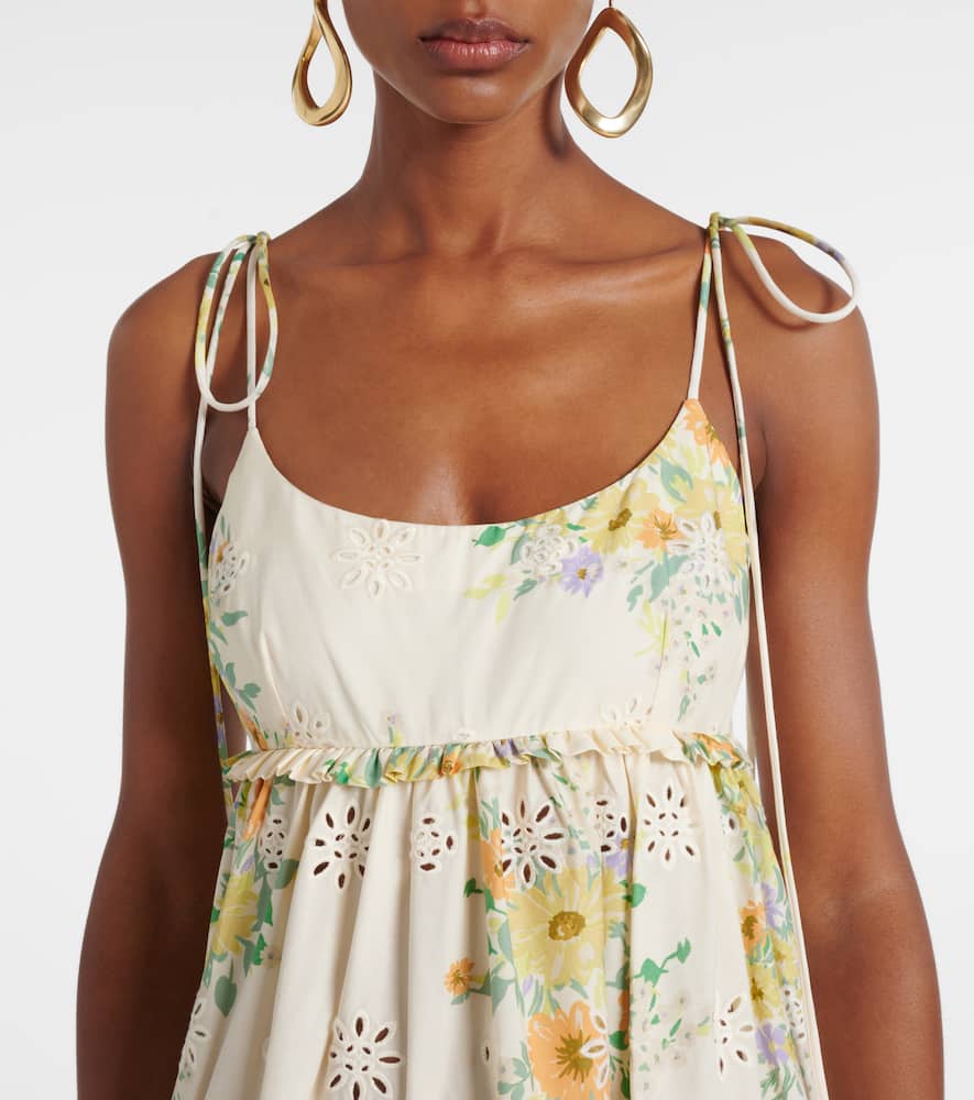 Alémais Juliette floral tiered cotton midi dress