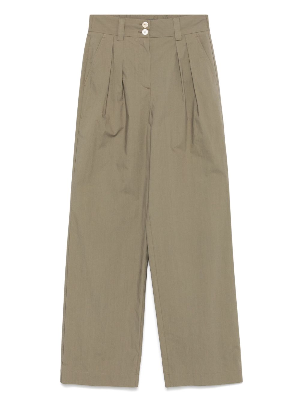 Lorena Antoniazzi pleat-detail trousers - Green