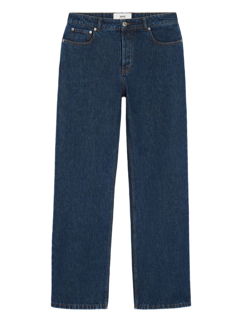Wide Leg Denim Jeans — Indigo