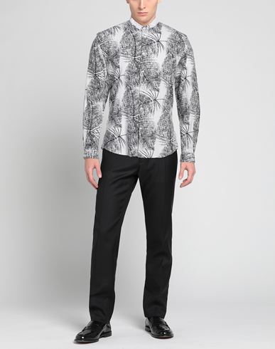 Man Shirt Black Size 36 Linen, Cotton