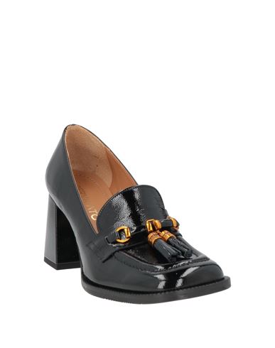 Woman Loafers Black Size 8 Leather
