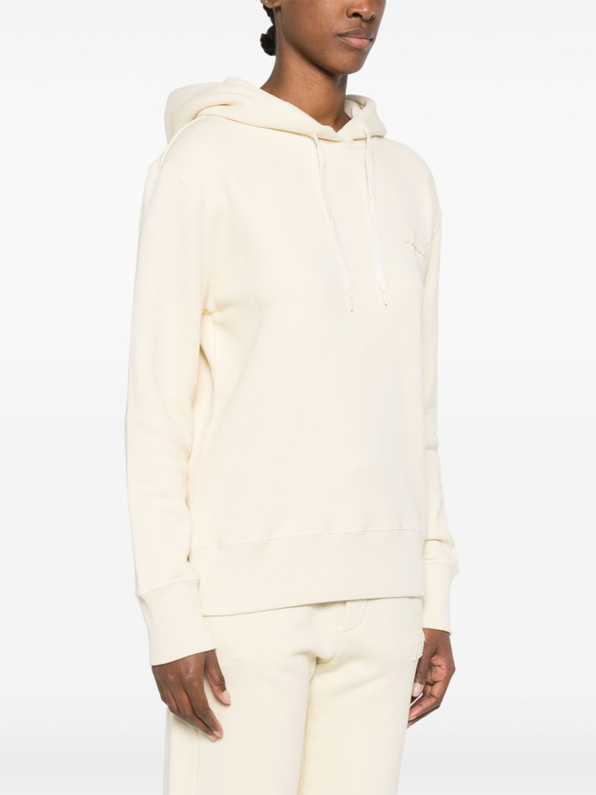 Logo-patch hoodie - Neutrals
