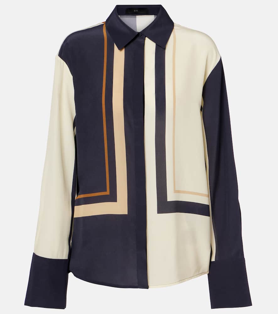 Printed silk shirt