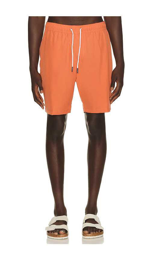 Trunks Surf & Swim Co. Comfort Lined Swim Short in Peach. L. Also in M, S, XL/1X