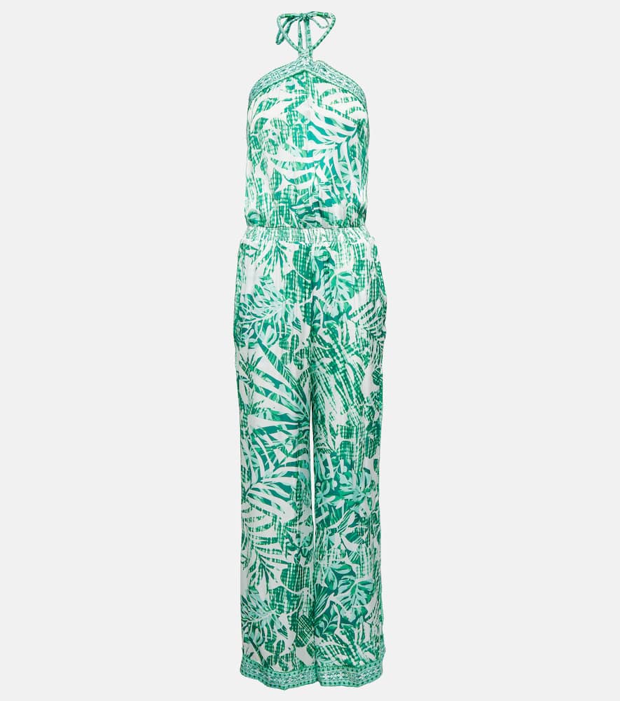 Isabelle printed halterneck jumpsuit