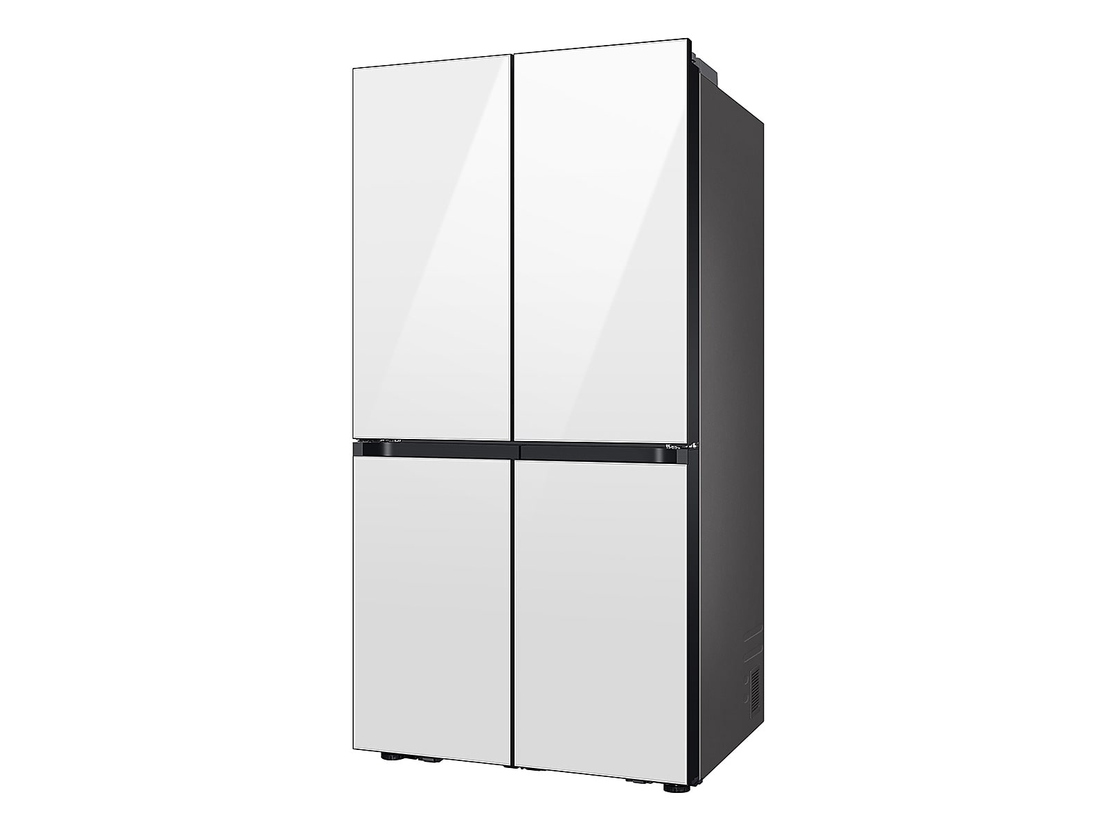 Bespoke 4-Door Flex™ Refrigerator (29 cu. ft.) with Beverage Center™ in White Glass - (with Customizable Door Panel Colors)