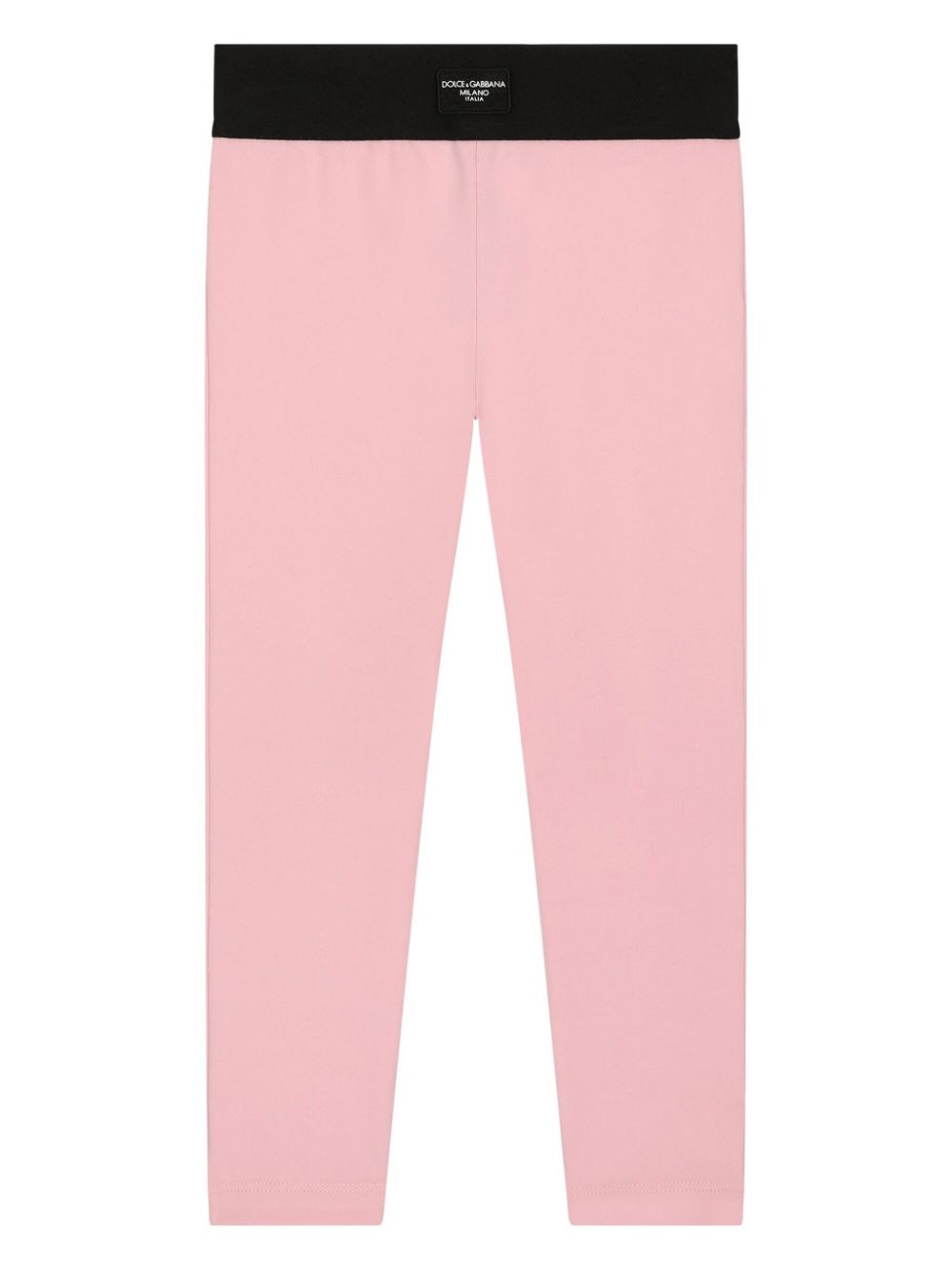 Logo-patch two-tone leggings - Pink