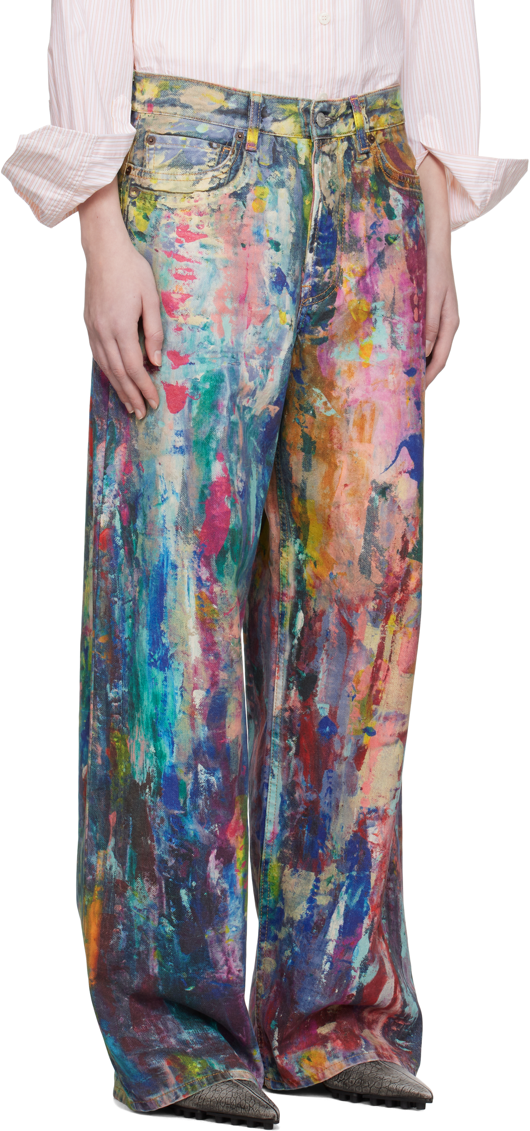 Acne Studios Multicolor Baggy Fit Jeans