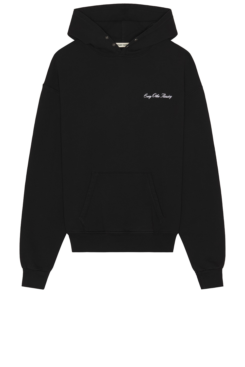 Every Other Thursday Every Other Double Snap Hoodie in Black - Black.  XL/1X also in L