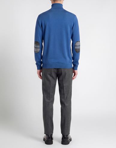 Man Turtleneck Slate blue Size XXL Merino Wool, Acrylic