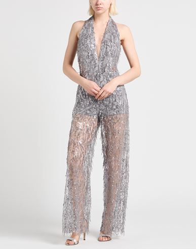 Woman Jumpsuit Grey Size 6 Polyester