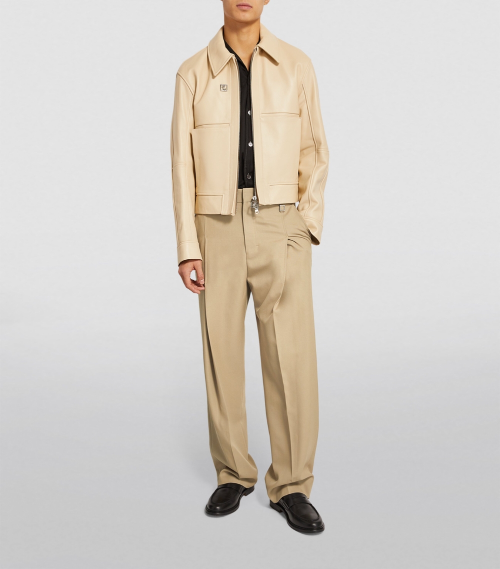 Wool Wide-Leg Trousers