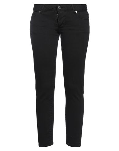 Woman Denim cropped Black
