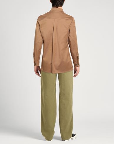 Man Shirt Camel Size M Cotton, Elastane