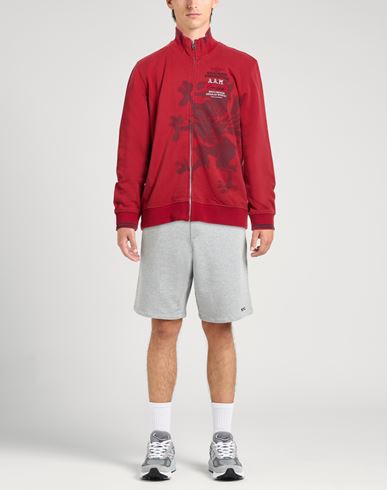 Man Sweatshirt Red Size XXL Cotton