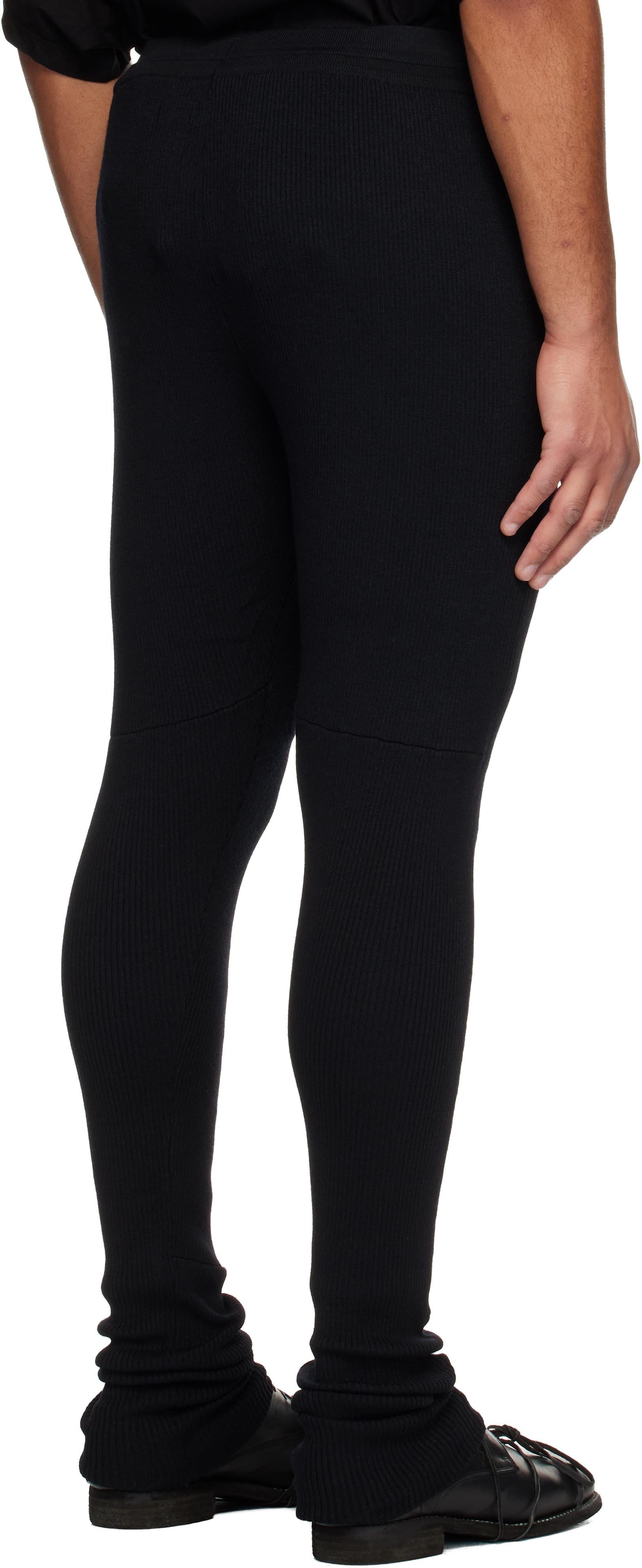 Black Wool Lounge Pants