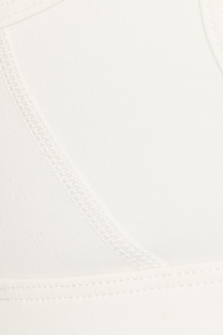Active Keyhole Back Micro Bra - White - Women Clothing
