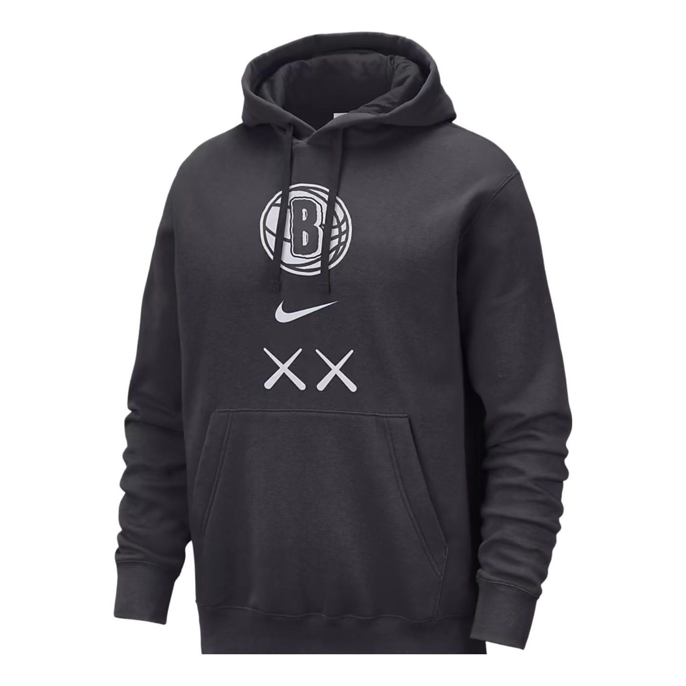 X KAWS X Brooklyn Nets City Edition Hoodie 'Black'