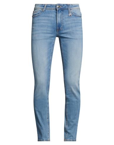 Man Jeans Blue Size 32 Cotton, Elastane