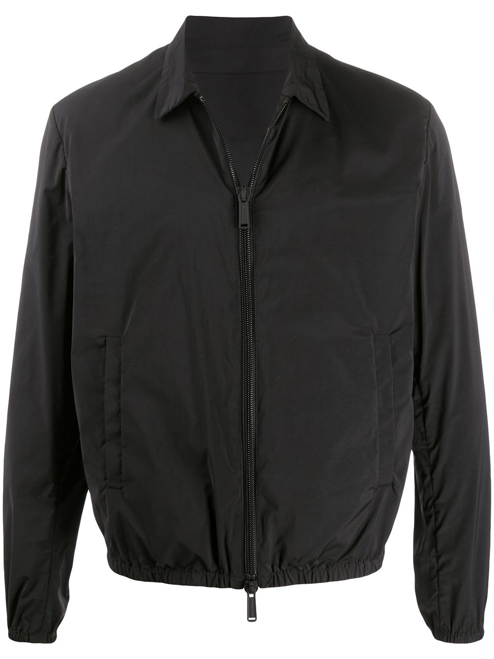 Logo print bomber jacket - Black