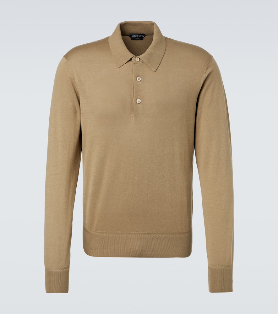 Cotton polo sweater