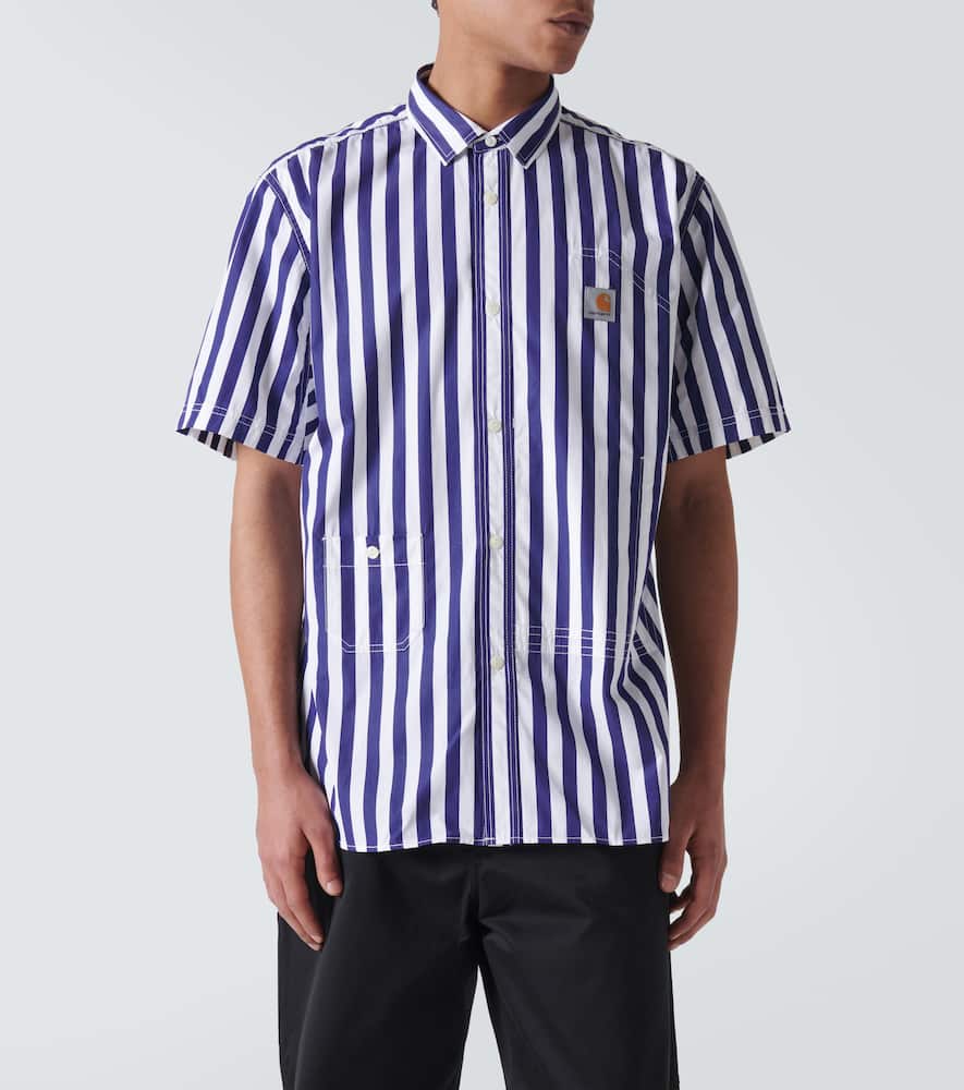 Junya Watanabe x Carhartt striped cotton Bowling shirt