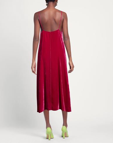 Pièce. Woman Midi dress Magenta Size 8 Viscose, Silk