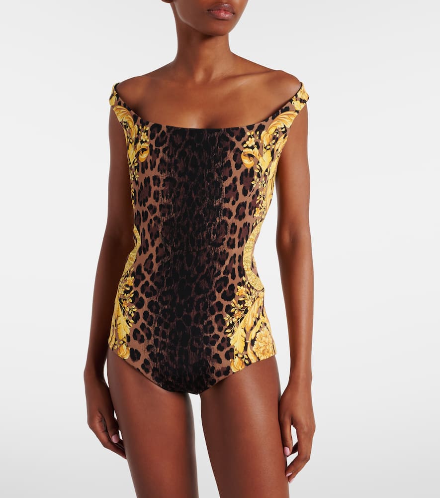 Versace Barocco silk bodysuit