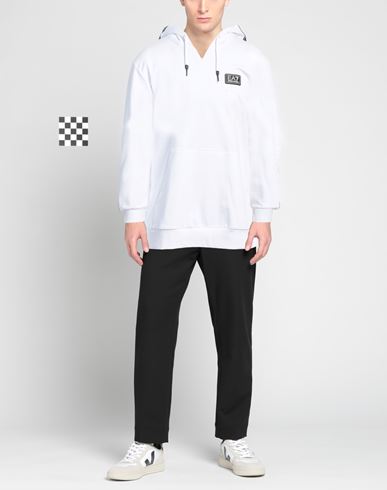 Man Sweatshirt White Size 3XL Cotton, Elastane, Polyamide