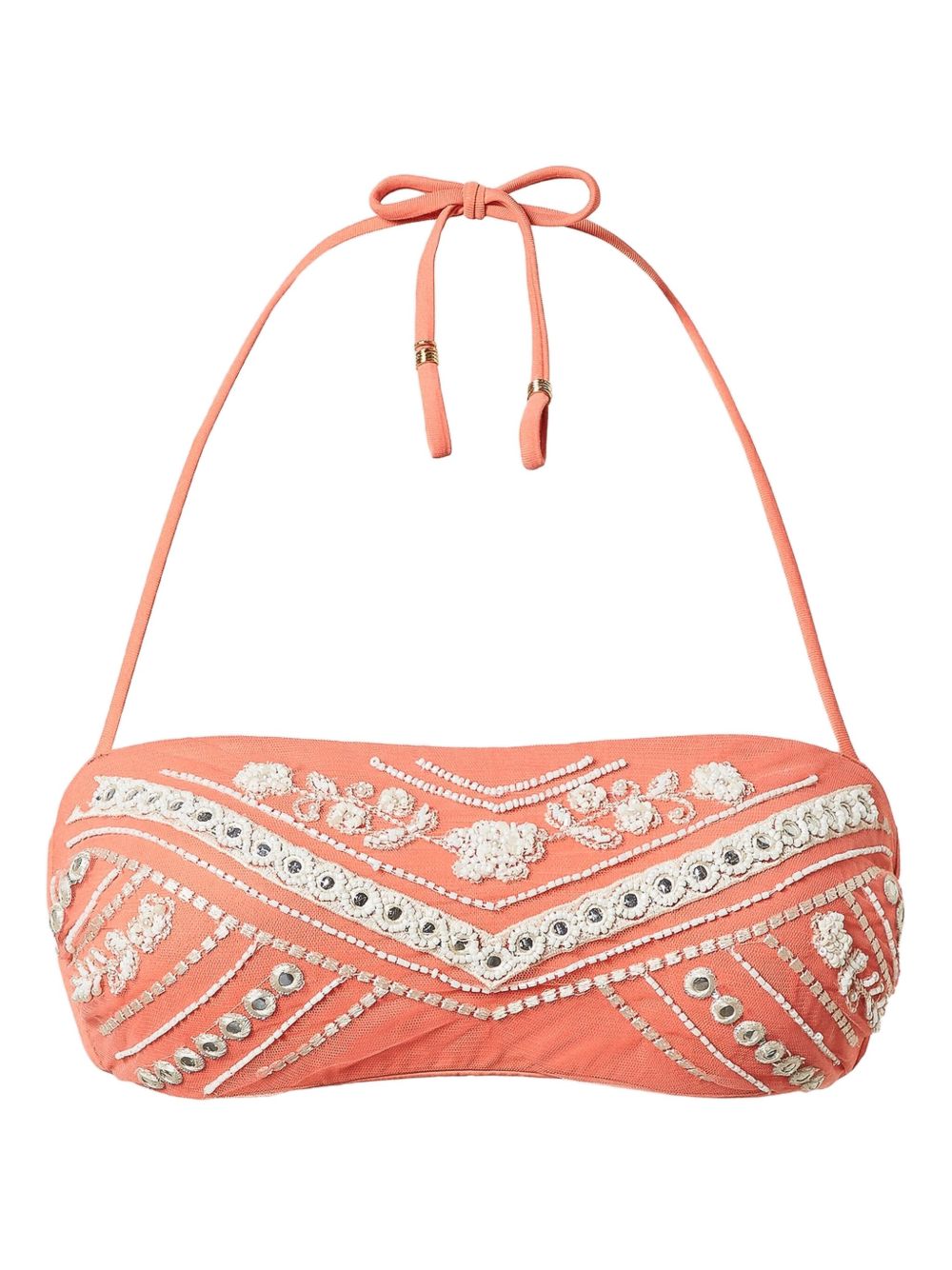 TWINSET embellished bandeau bikini top - Pink