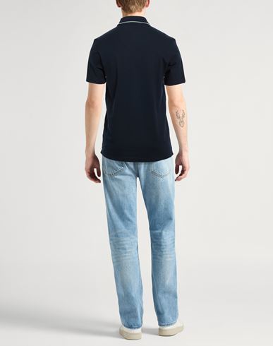 Man Polo shirt Midnight blue Size L Cotton, Lyocell