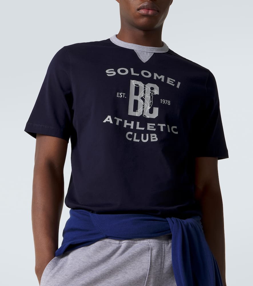 Printed cotton jersey T-shirt