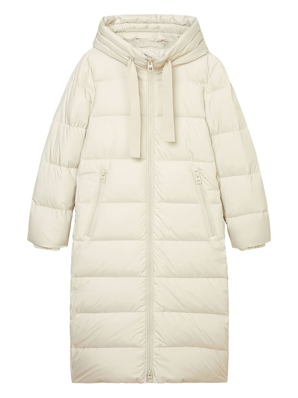 Padded puffer coat - White