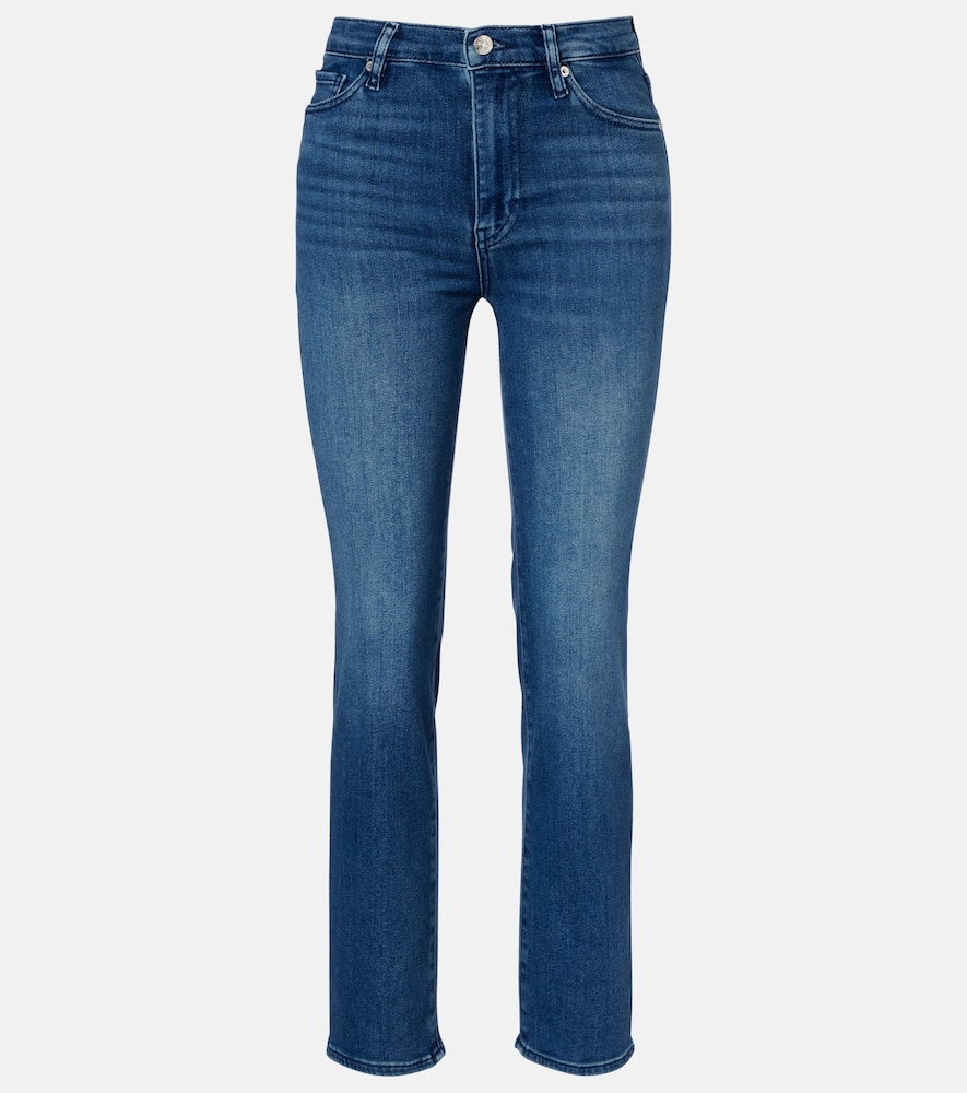 Le Sleek cropped high-rise straight jeans