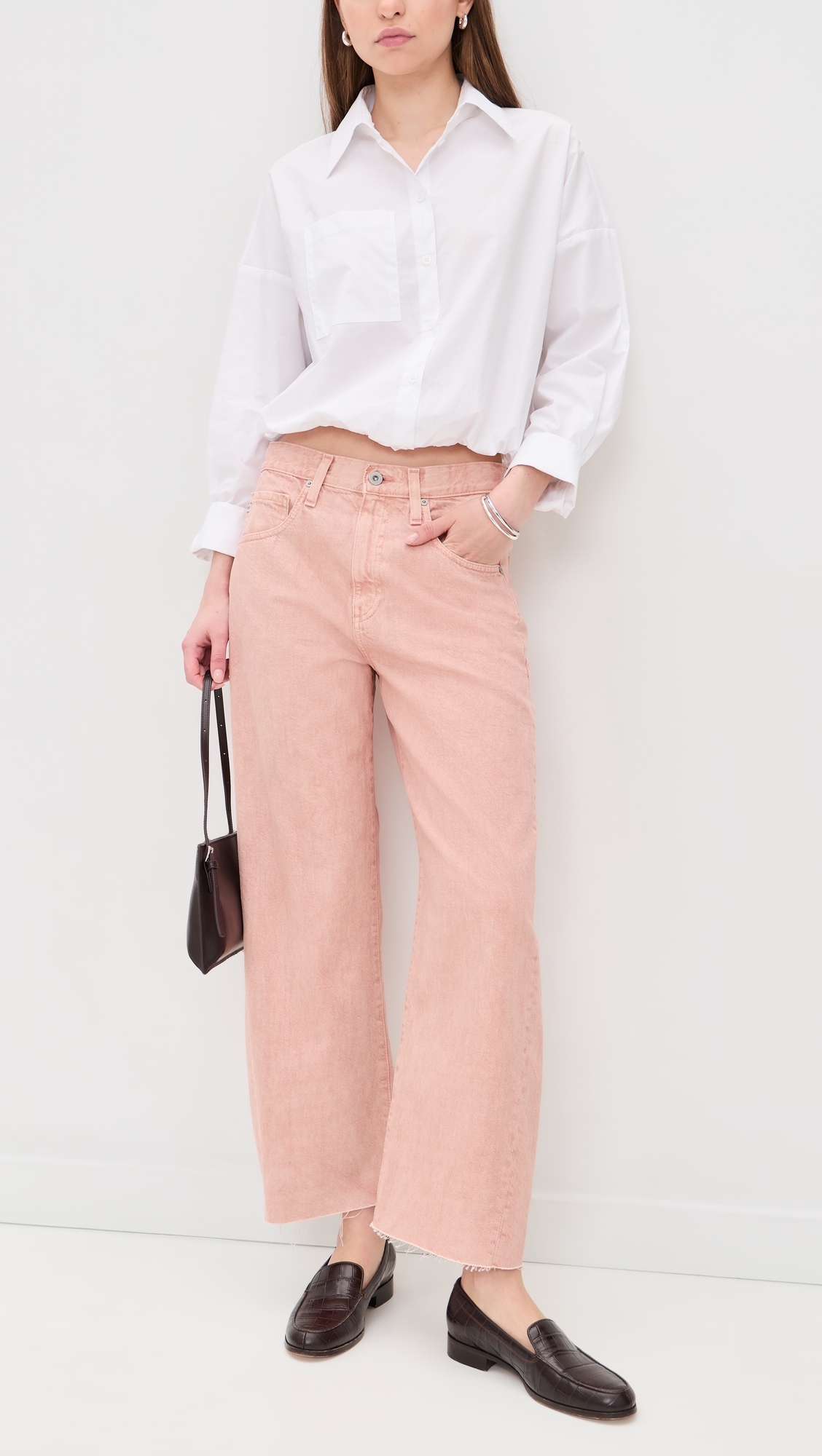 Hattie Crop Jeans Sulfur Sparkling Rose