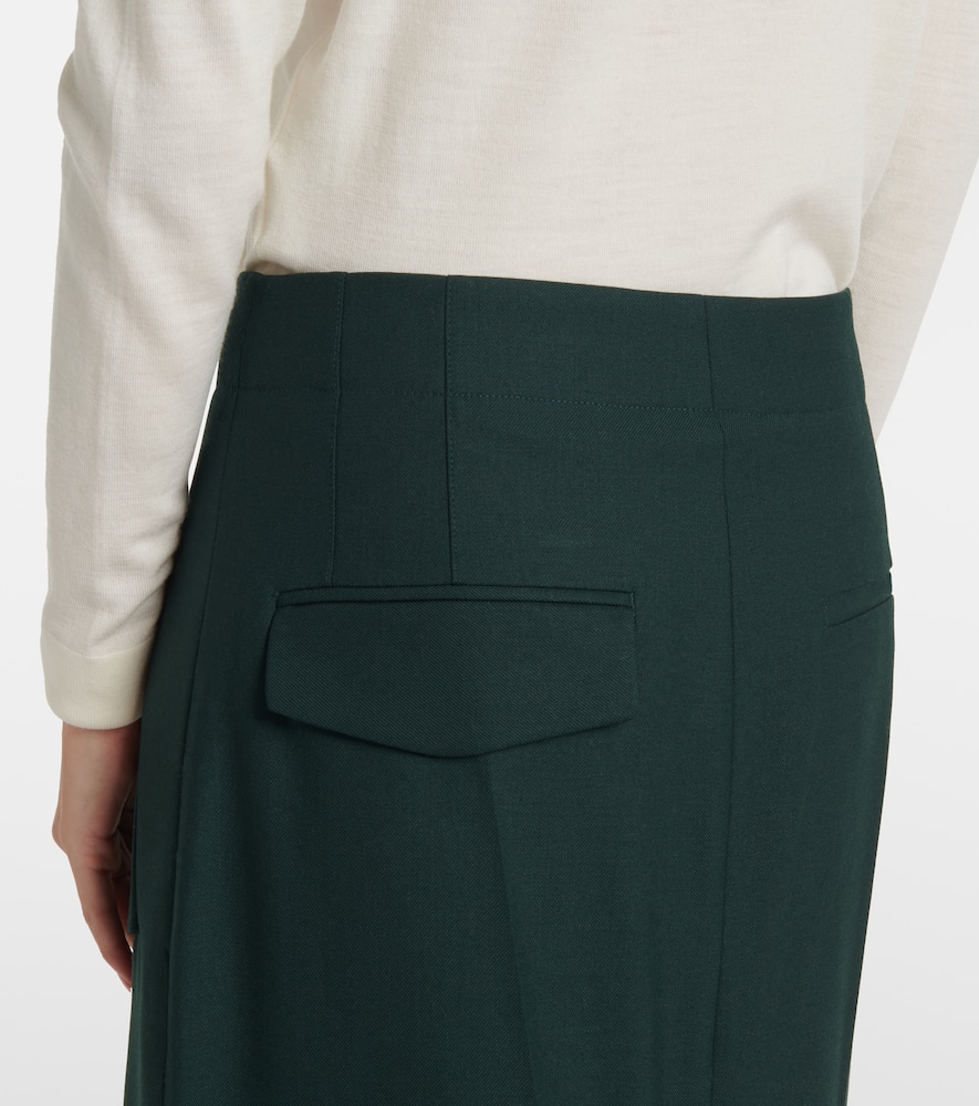 Asymmetric maxi skirt