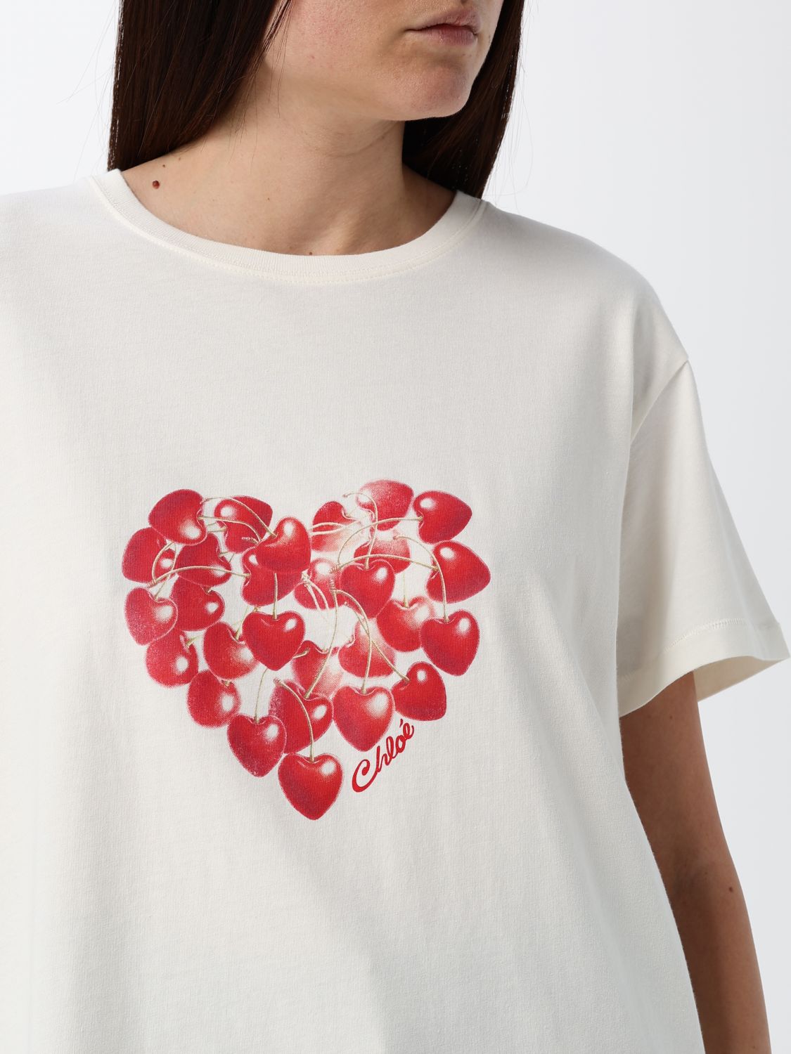 CHLOÉ T-Shirt Woman color Milk