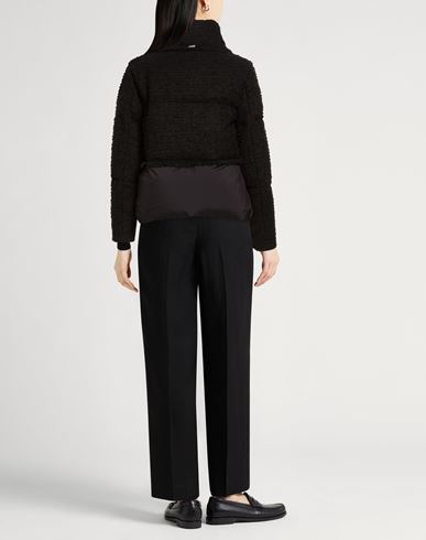 Woman Puffer Black Size 12 Cotton, Virgin Wool, Polyamide