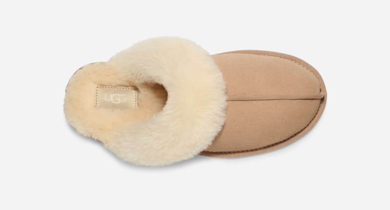 ® Women's Scuffette II Suede Sheepskin Slipper in Sand