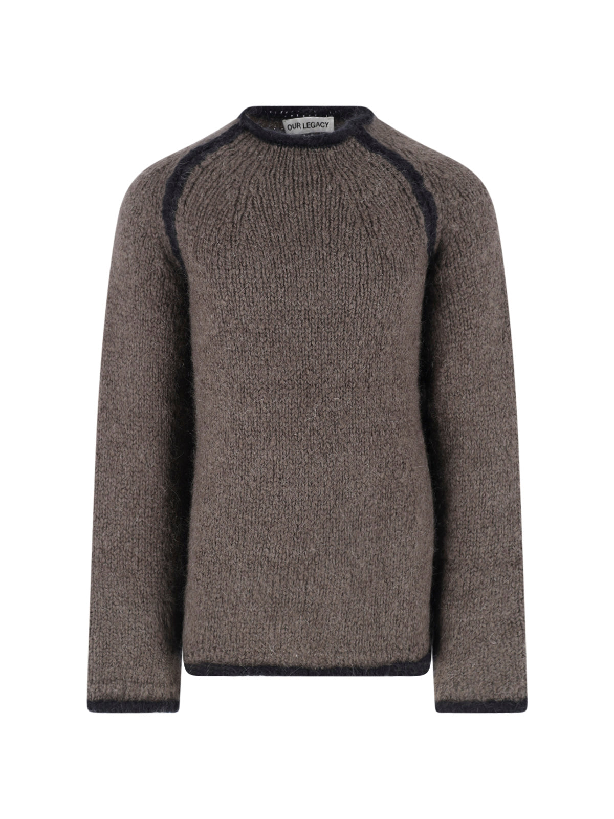 Mohair & Wool Knit Sweater for Men