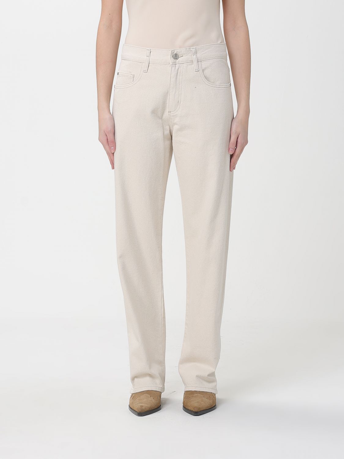 Pants Woman color Beige