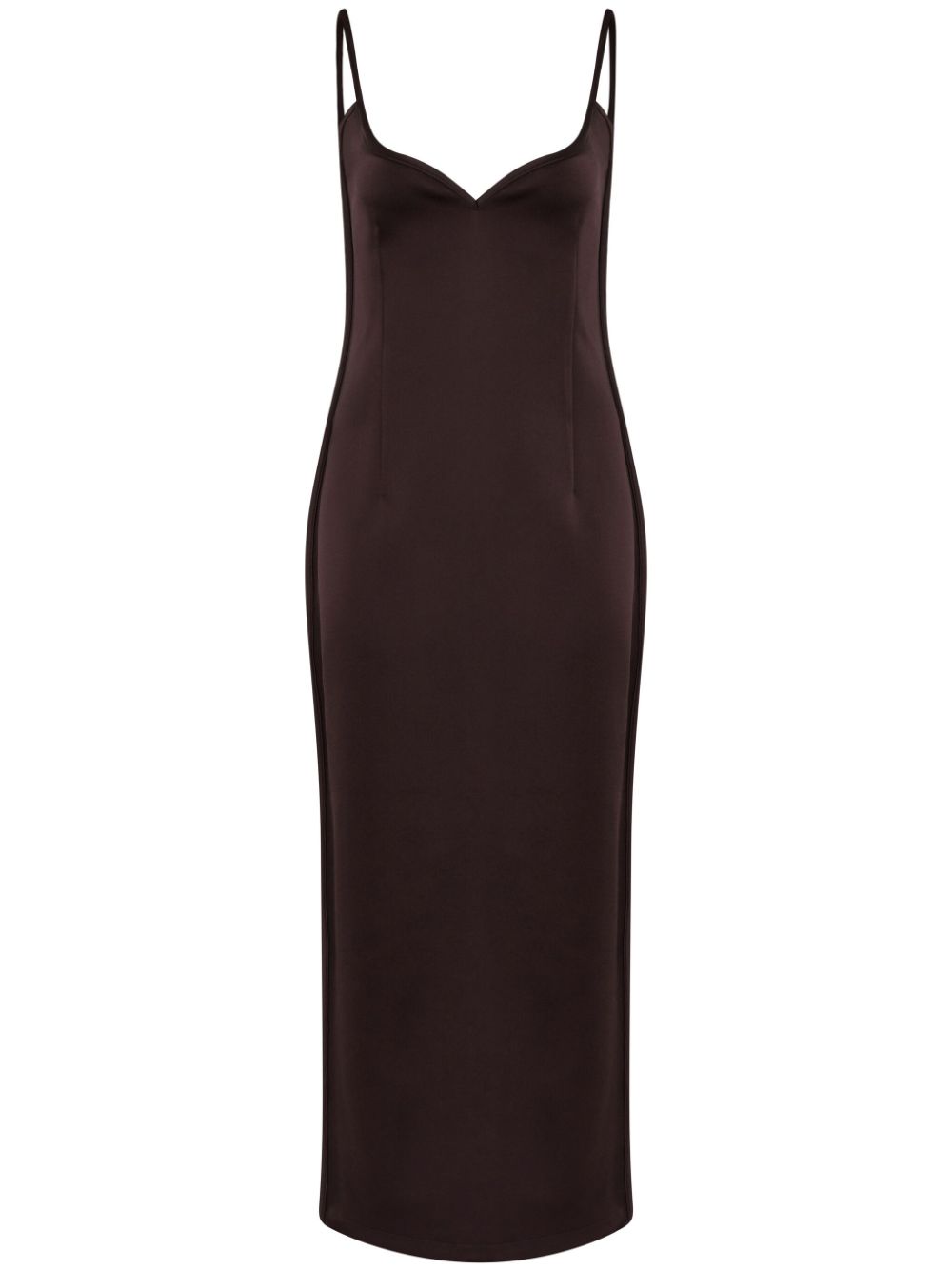 Heart midi dress - Brown