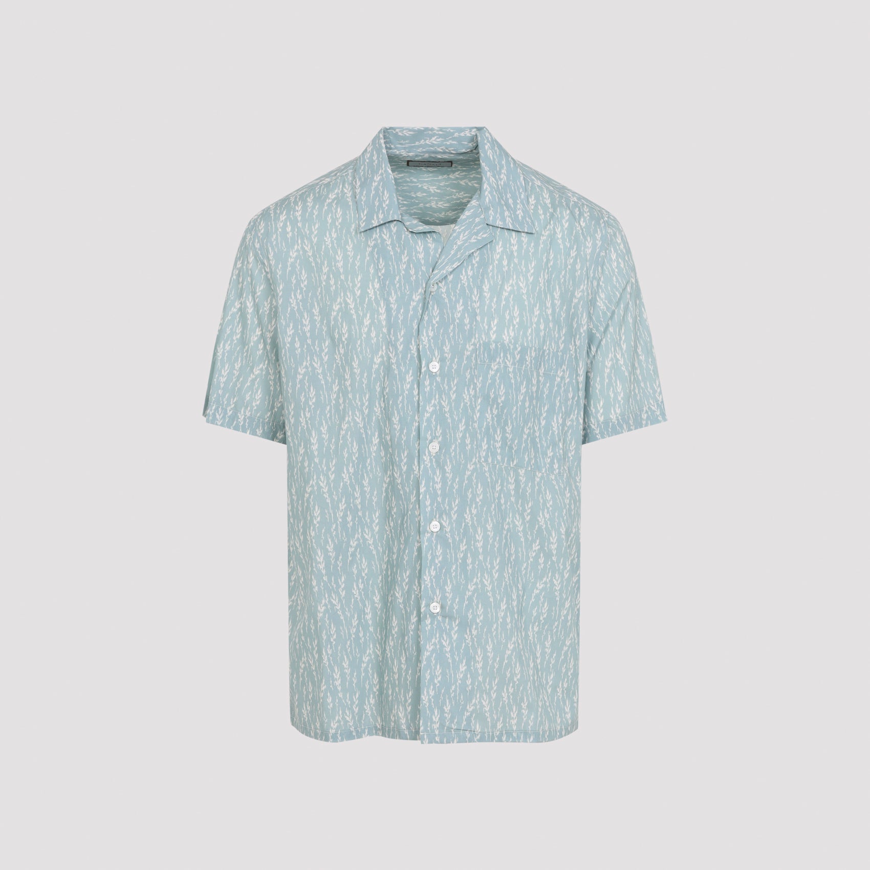 Printed Linen and Cotton Boxy-fit Shirt